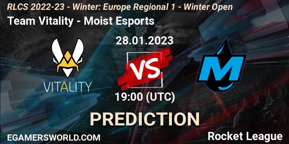 Pronóstico Team Vitality - Moist Esports. 28.01.23, Rocket League, RLCS 2022-23 - Winter: Europe Regional 1 - Winter Open