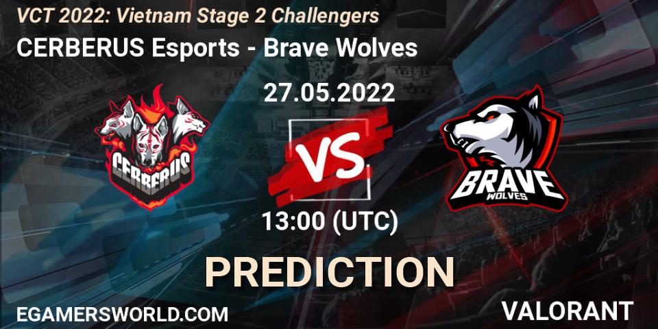 Pronóstico CERBERUS Esports - Brave Wolves. 27.05.2022 at 15:00, VALORANT, VCT 2022: Vietnam Stage 2 Challengers