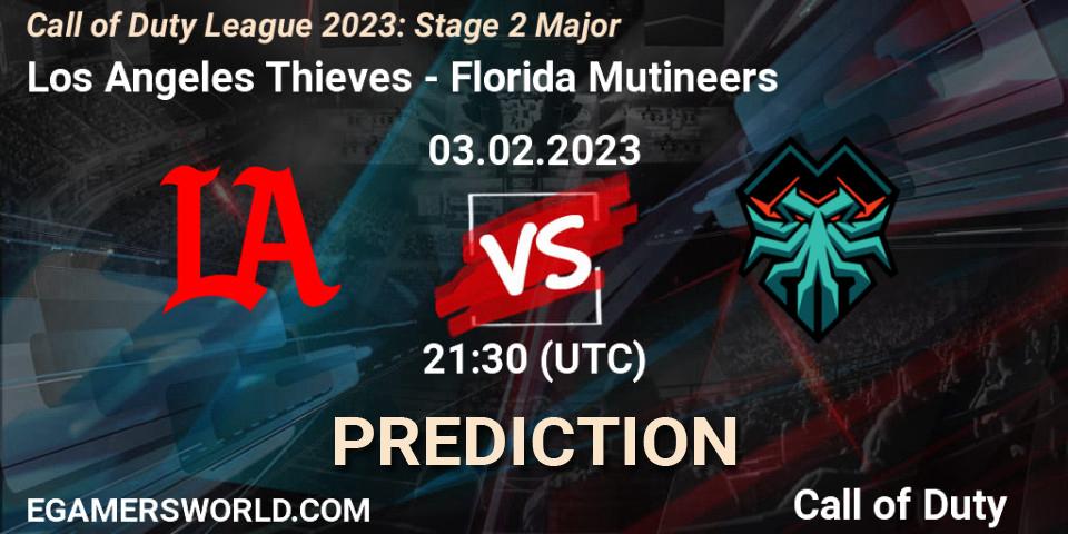 Pronóstico Los Angeles Thieves - Florida Mutineers. 03.02.2023 at 21:30, Call of Duty, Call of Duty League 2023: Stage 2 Major