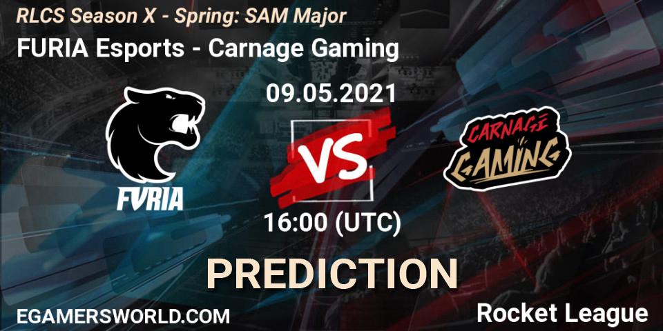 Pronóstico FURIA Esports - Carnage Gaming. 09.05.2021 at 16:00, Rocket League, RLCS Season X - Spring: SAM Major