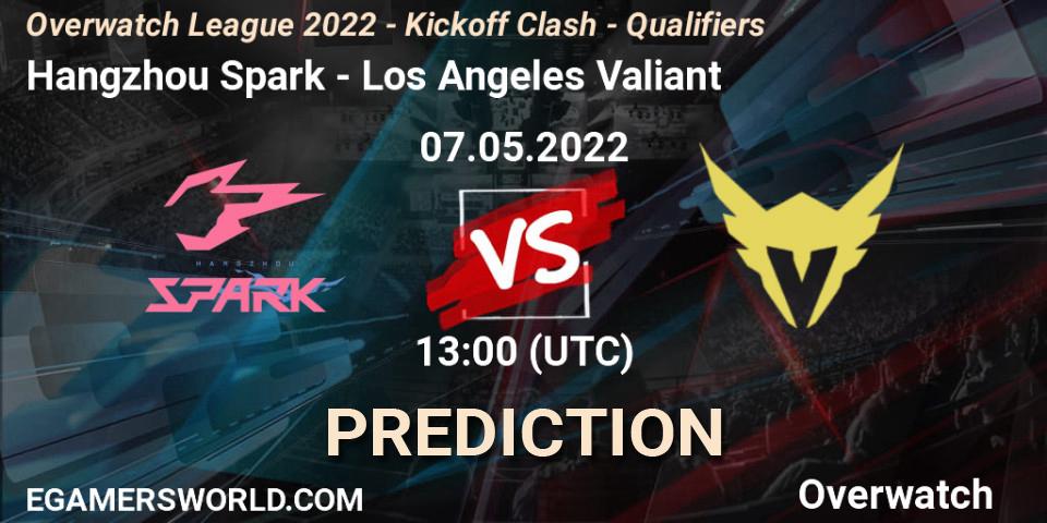 Pronóstico Hangzhou Spark - Los Angeles Valiant. 22.05.22, Overwatch, Overwatch League 2022 - Kickoff Clash - Qualifiers