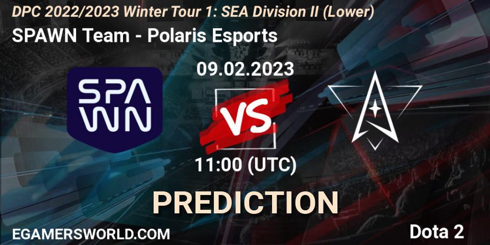 Pronóstico SPAWN Team - Polaris Esports. 10.02.23, Dota 2, DPC 2022/2023 Winter Tour 1: SEA Division II (Lower)