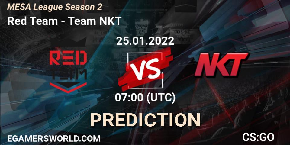 Pronóstico Red Team - Team NKT. 25.01.2022 at 07:00, Counter-Strike (CS2), MESA League Season 2