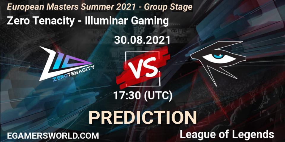 Pronóstico Zero Tenacity - Illuminar Gaming. 30.08.21, LoL, European Masters Summer 2021 - Group Stage