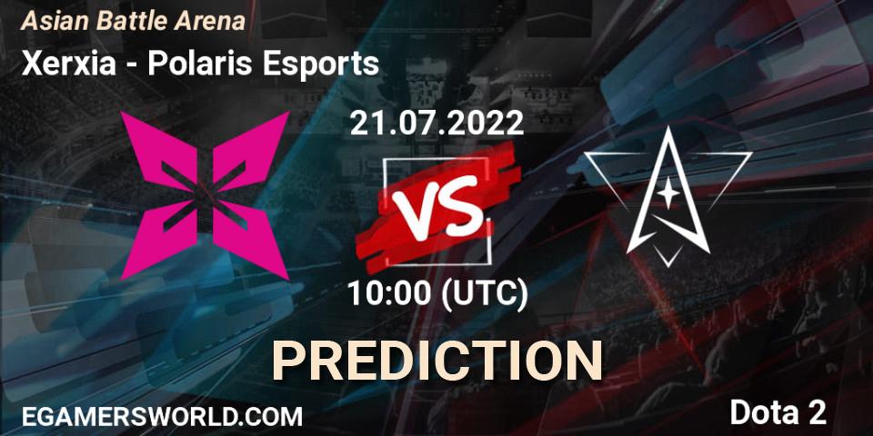 Pronóstico Xerxia - Polaris Esports. 21.07.22, Dota 2, Asian Battle Arena