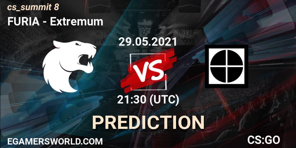 Pronóstico FURIA - Extremum. 29.05.2021 at 21:30, Counter-Strike (CS2), cs_summit 8