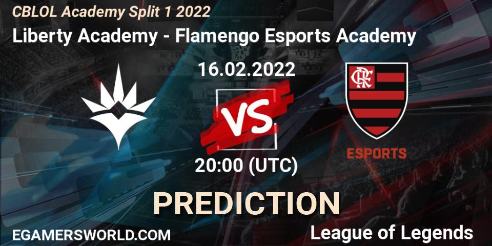 Pronóstico Liberty Academy - Flamengo Esports Academy. 16.02.2022 at 20:00, LoL, CBLOL Academy Split 1 2022