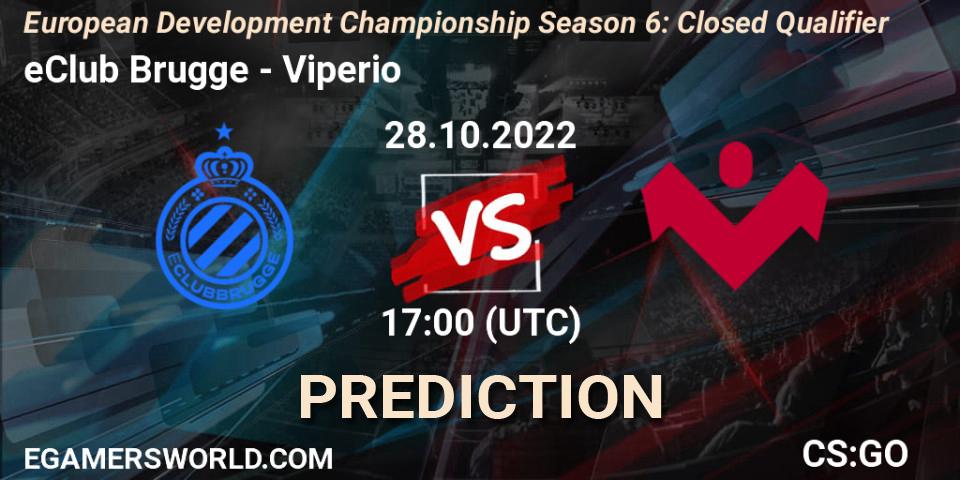 Pronóstico eClub Brugge - Viperio. 28.10.22, CS2 (CS:GO), European Development Championship Season 6: Closed Qualifier