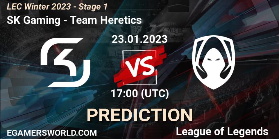 Pronóstico SK Gaming - Team Heretics. 23.01.2023 at 17:00, LoL, LEC Winter 2023 - Stage 1
