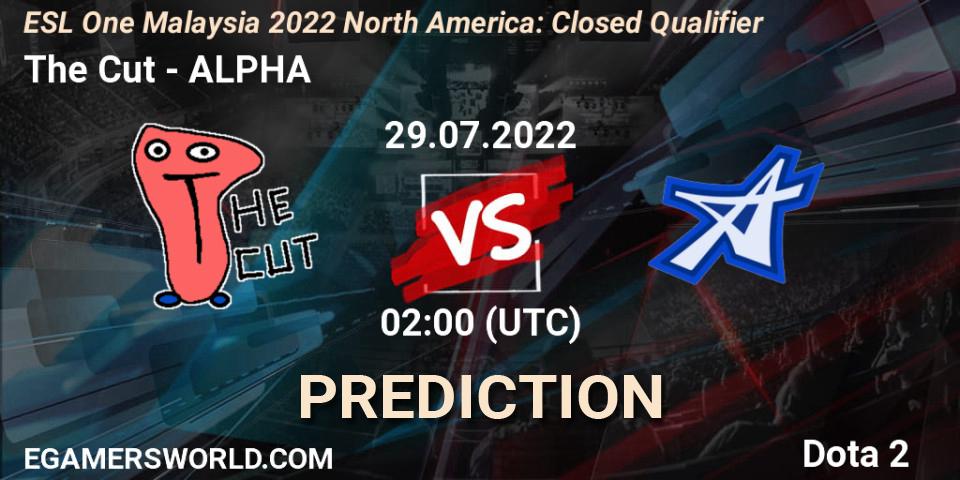 Pronóstico The Cut - ALPHA. 29.07.2022 at 02:03, Dota 2, ESL One Malaysia 2022 North America: Closed Qualifier