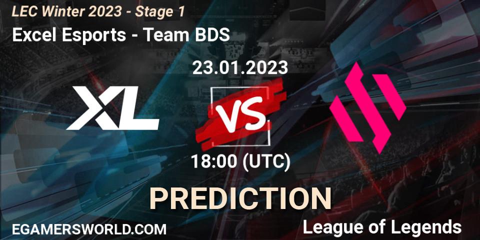 Pronóstico Excel Esports - Team BDS. 23.01.2023 at 18:00, LoL, LEC Winter 2023 - Stage 1