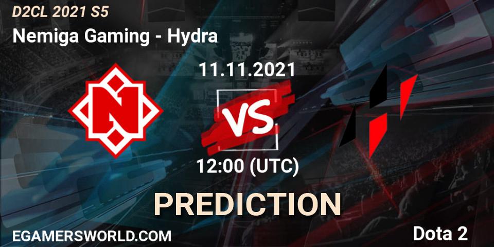 Pronóstico Nemiga Gaming - Hydra. 11.11.2021 at 12:07, Dota 2, Dota 2 Champions League 2021 Season 5