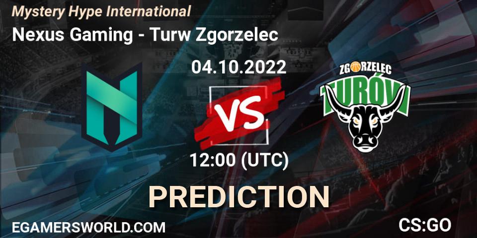 Pronóstico Nexus Gaming - Turów Zgorzelec. 04.10.2022 at 12:00, Counter-Strike (CS2), Mystery Hype International