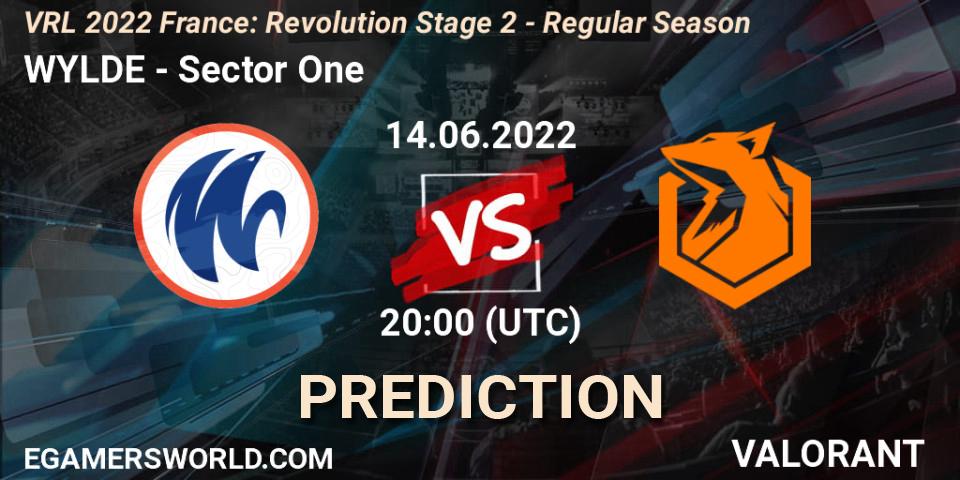 Pronóstico WYLDE - Sector One. 14.06.2022 at 20:35, VALORANT, VRL 2022 France: Revolution Stage 2 - Regular Season