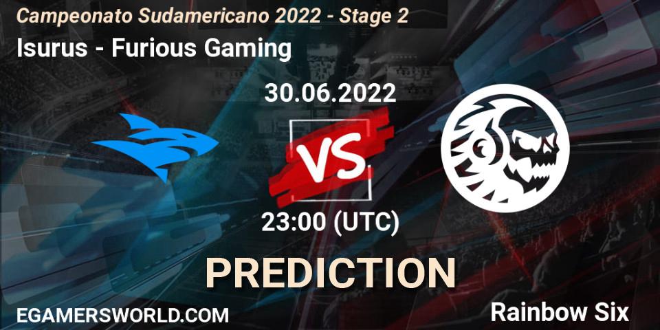 Pronóstico Isurus - Furious Gaming. 30.06.2022 at 23:00, Rainbow Six, Campeonato Sudamericano 2022 - Stage 2