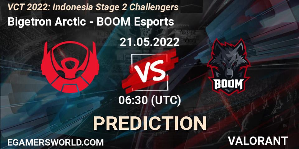 Pronóstico Bigetron Arctic - BOOM Esports. 21.05.2022 at 07:00, VALORANT, VCT 2022: Indonesia Stage 2 Challengers