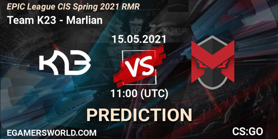 Pronóstico Team K23 - Marlian. 15.05.2021 at 11:00, Counter-Strike (CS2), EPIC League CIS Spring 2021 RMR
