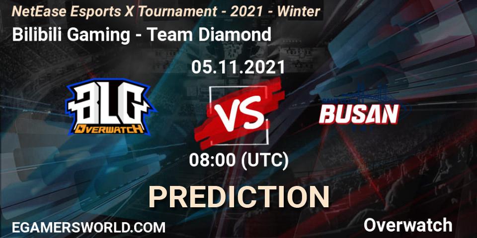 Pronóstico Bilibili Gaming - Team Diamond. 05.11.21, Overwatch, NetEase Esports X Tournament - 2021 - Winter