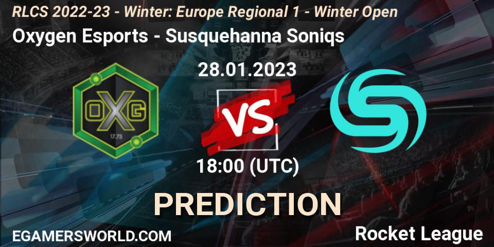 Pronóstico Oxygen Esports - Susquehanna Soniqs. 28.01.23, Rocket League, RLCS 2022-23 - Winter: Europe Regional 1 - Winter Open