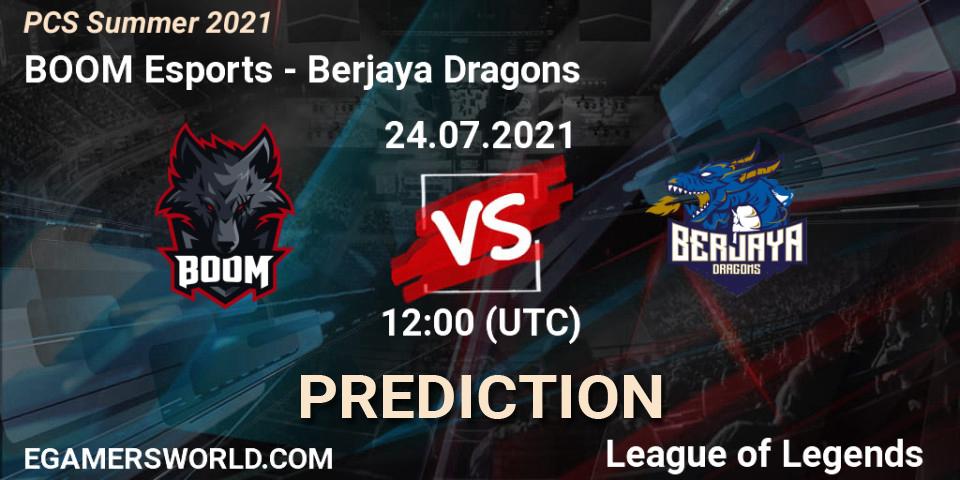 Pronóstico BOOM Esports - Berjaya Dragons. 24.07.2021 at 12:00, LoL, PCS Summer 2021