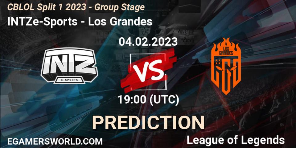 Pronóstico INTZ e-Sports - Los Grandes. 04.02.23, LoL, CBLOL Split 1 2023 - Group Stage