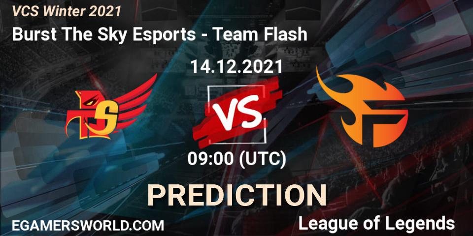 Pronóstico Burst The Sky Esports - Team Flash. 14.12.2021 at 09:00, LoL, VCS Winter 2021