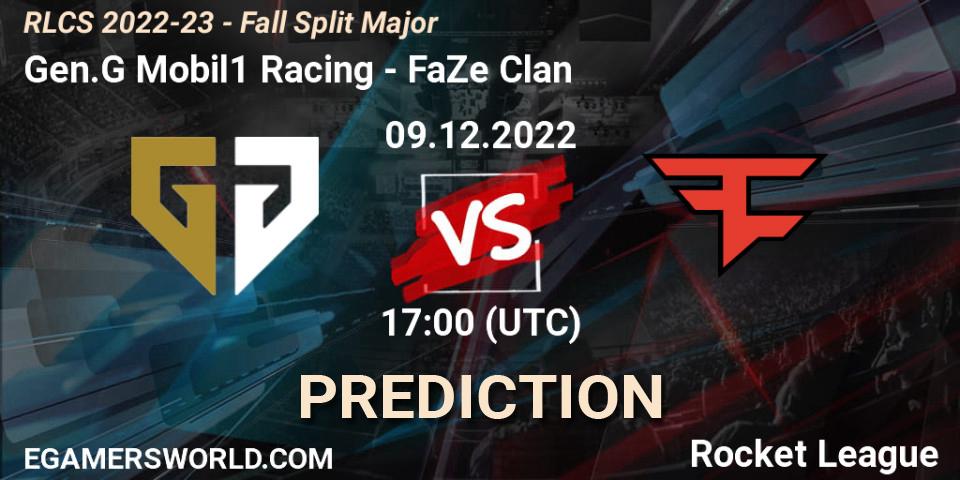 Pronóstico Gen.G Mobil1 Racing - FaZe Clan. 09.12.22, Rocket League, RLCS 2022-23 - Fall Split Major