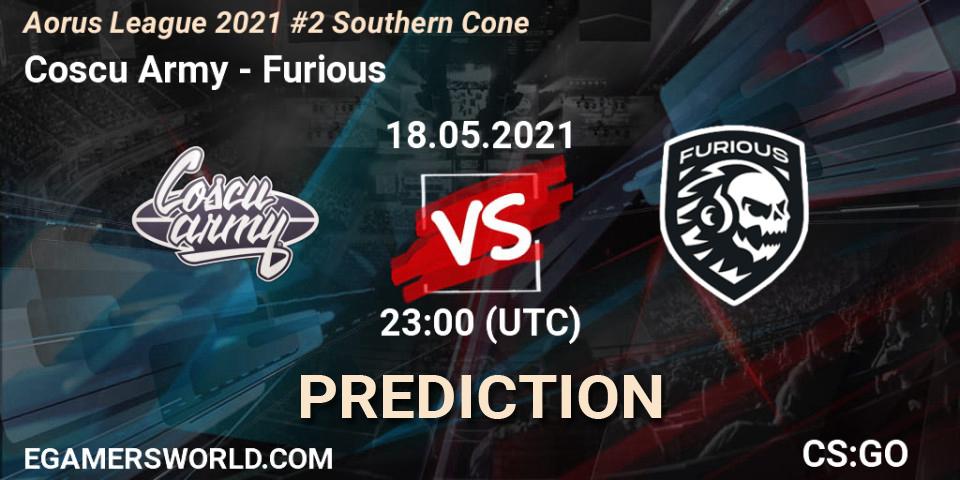 Pronóstico Coscu Army - Furious. 18.05.2021 at 23:00, Counter-Strike (CS2), Aorus League 2021 #2 Southern Cone