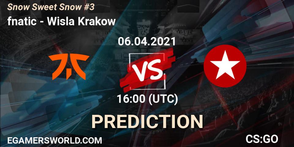 Pronóstico fnatic - Wisla Krakow. 06.04.2021 at 16:45, Counter-Strike (CS2), Snow Sweet Snow #3