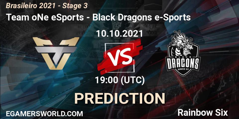 Pronóstico Team oNe eSports - Black Dragons e-Sports. 10.10.2021 at 19:00, Rainbow Six, Brasileirão 2021 - Stage 3