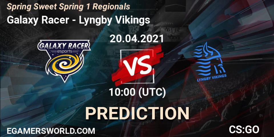 Pronóstico Galaxy Racer - Lyngby Vikings. 20.04.2021 at 10:00, Counter-Strike (CS2), Spring Sweet Spring 1 Regionals