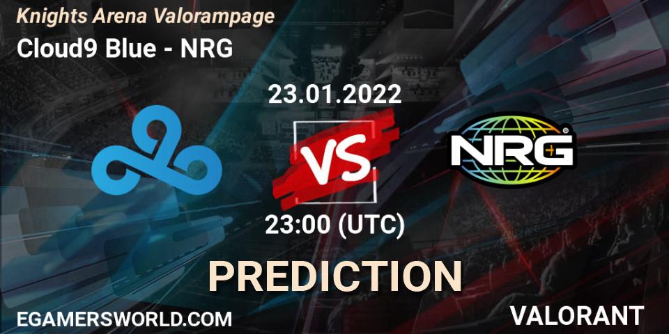Pronóstico Cloud9 Blue - NRG. 23.01.2022 at 23:00, VALORANT, Knights Arena Valorampage
