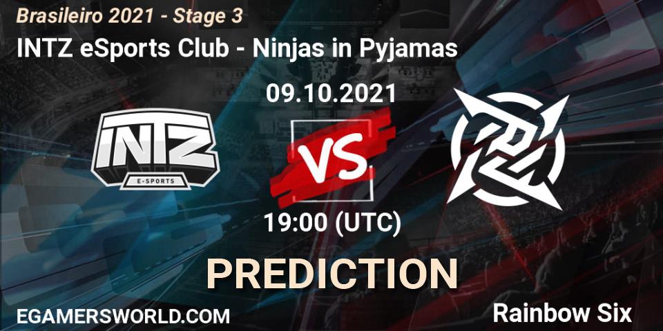 Pronóstico INTZ eSports Club - Ninjas in Pyjamas. 09.10.21, Rainbow Six, Brasileirão 2021 - Stage 3
