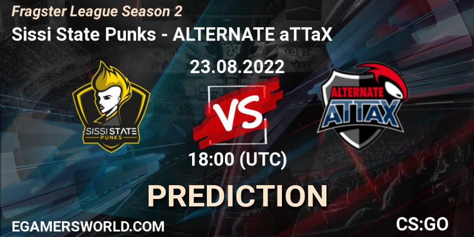 Pronóstico Sissi State Punks - ALTERNATE aTTaX. 23.08.2022 at 18:00, Counter-Strike (CS2), Fragster League Season 2