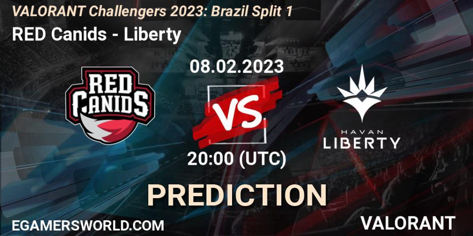 Pronóstico RED Canids - Liberty. 08.02.23, VALORANT, VALORANT Challengers 2023: Brazil Split 1