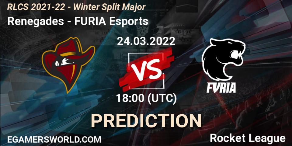 Pronóstico Renegades - FURIA Esports. 24.03.2022 at 20:00, Rocket League, RLCS 2021-22 - Winter Split Major