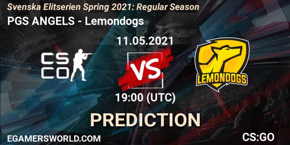 Pronóstico PGS ANGELS - Lemondogs. 11.05.2021 at 19:00, Counter-Strike (CS2), Svenska Elitserien Spring 2021: Regular Season