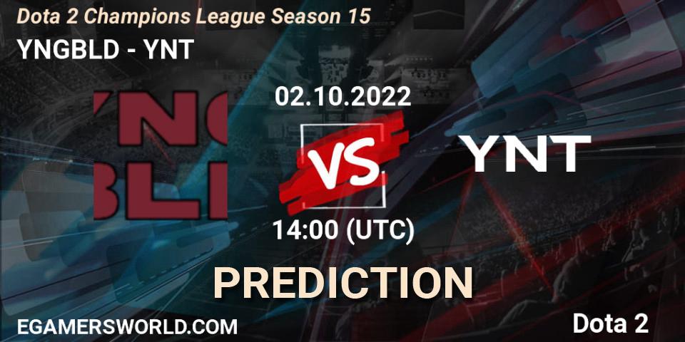 Pronóstico YNGBLD - YNT. 02.10.2022 at 15:07, Dota 2, Dota 2 Champions League Season 15