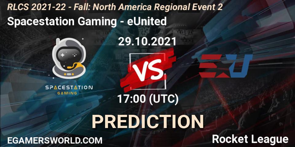 Pronóstico Spacestation Gaming - eUnited. 29.10.2021 at 17:00, Rocket League, RLCS 2021-22 - Fall: North America Regional Event 2