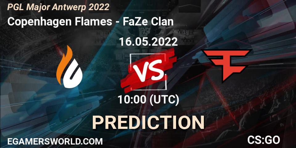 Pronóstico Copenhagen Flames - FaZe Clan. 16.05.2022 at 10:00, Counter-Strike (CS2), PGL Major Antwerp 2022