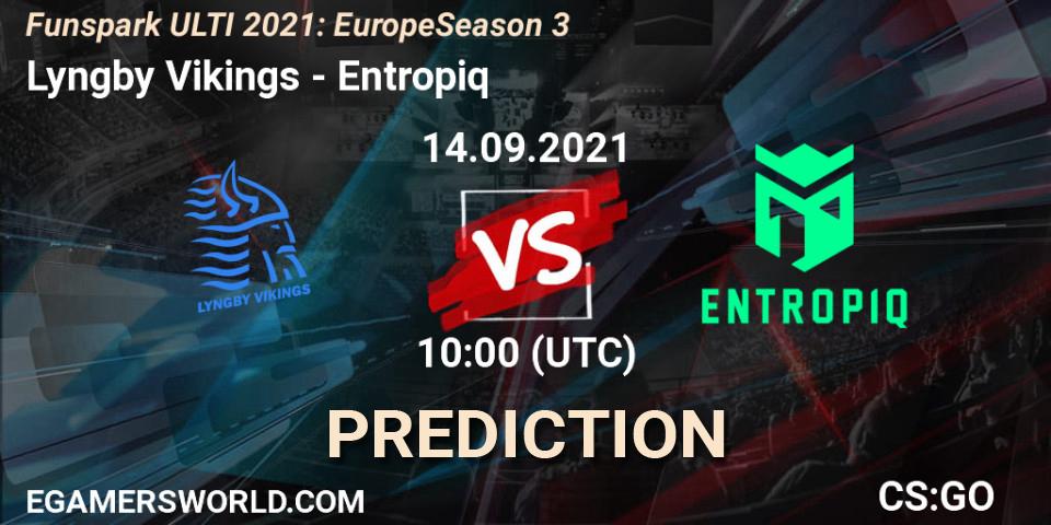 Pronóstico Lyngby Vikings - Entropiq. 14.09.2021 at 10:00, Counter-Strike (CS2), Funspark ULTI 2021: Europe Season 3
