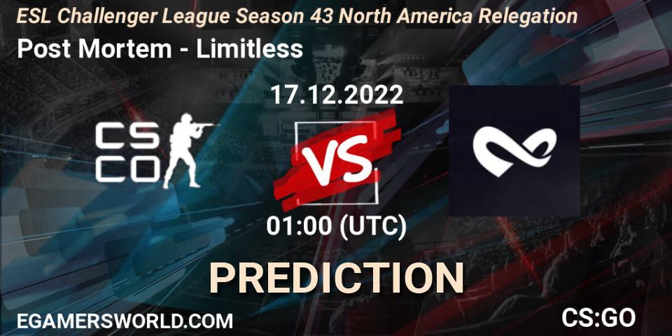 Pronóstico Post Mortem - Limitless. 17.12.22, CS2 (CS:GO), ESL Challenger League Season 43 North America Relegation