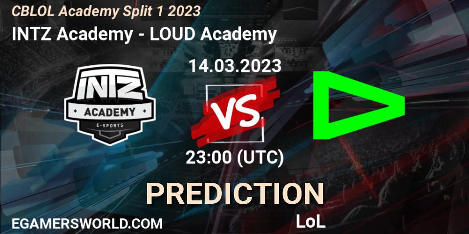 Pronóstico INTZ Academy - LOUD Academy. 14.03.2023 at 23:00, LoL, CBLOL Academy Split 1 2023