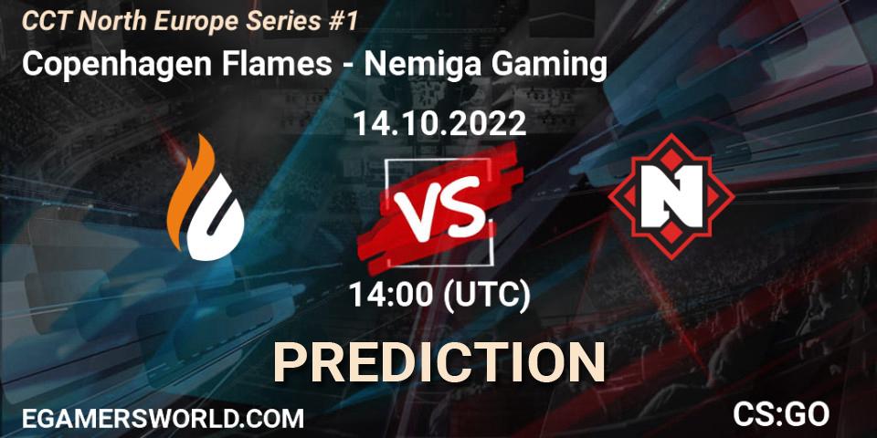 Pronóstico Copenhagen Flames - Nemiga Gaming. 14.10.2022 at 14:00, Counter-Strike (CS2), CCT North Europe Series #1