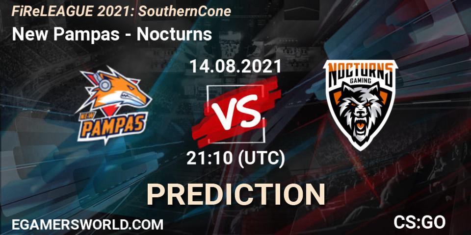 Pronóstico New Pampas - Nocturns. 14.08.2021 at 21:10, Counter-Strike (CS2), FiReLEAGUE 2021: Southern Cone