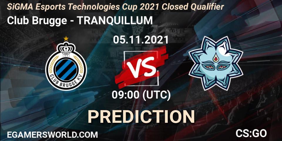 Pronóstico Club Brugge - TRANQUILLUM. 05.11.2021 at 09:00, Counter-Strike (CS2), SiGMA Esports Technologies Cup 2021 Closed Qualifier