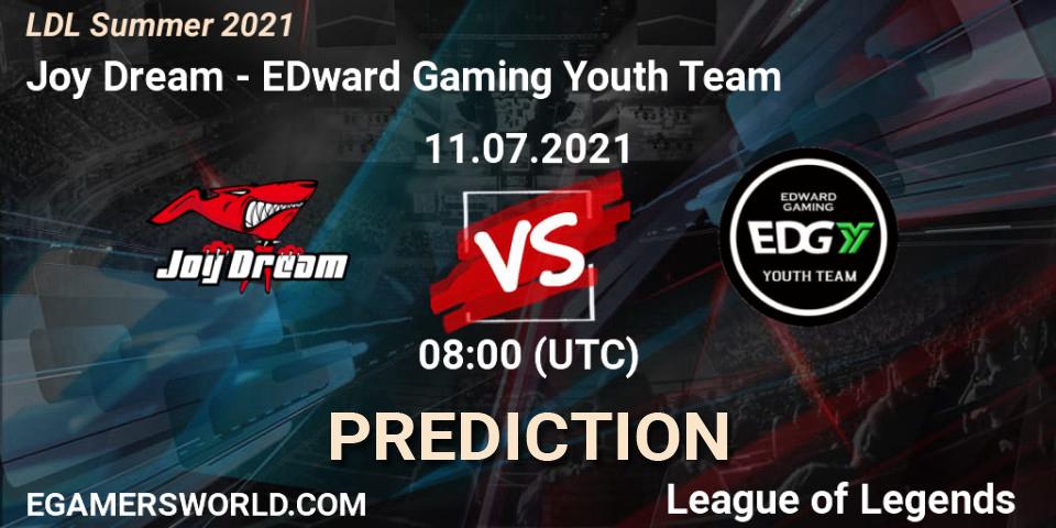 Pronóstico Joy Dream - EDward Gaming Youth Team. 11.07.21, LoL, LDL Summer 2021