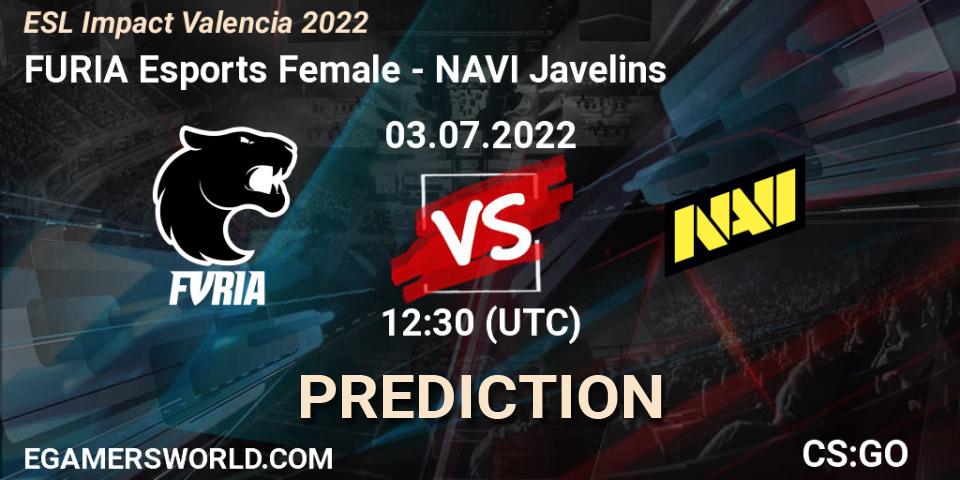 Pronóstico FURIA Esports Female - NAVI Javelins. 03.07.22, CS2 (CS:GO), ESL Impact Valencia 2022