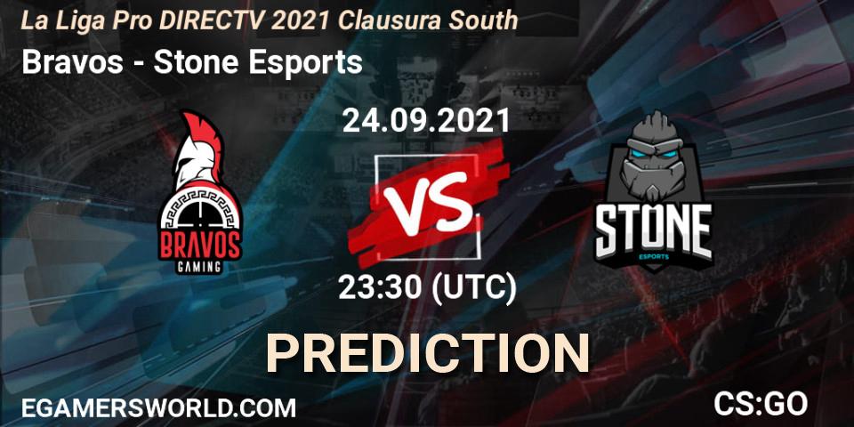Pronóstico Bravos - Stone Esports. 24.09.2021 at 23:30, Counter-Strike (CS2), La Liga Season 4: Sur Pro Division - Clausura