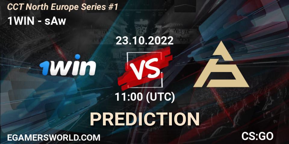 Pronóstico 1WIN - sAw. 23.10.2022 at 12:15, Counter-Strike (CS2), CCT North Europe Series #1